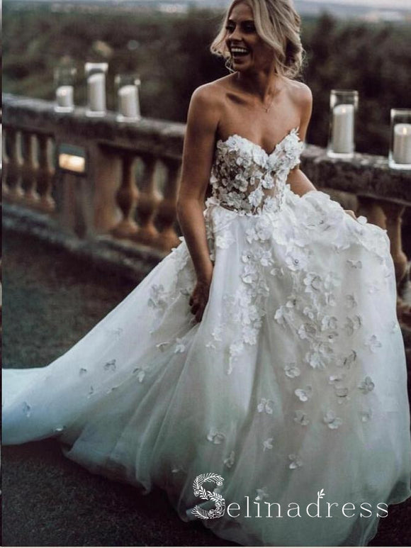 A Line Beautiful Wedding Dresses ...